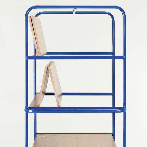 Rollcart Chariot à étagères avec tablettes rabattables