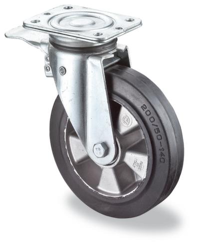 BS-ROLLEN Roue en caoutchouc plein élastique pour fortes charges force max. 550 kg