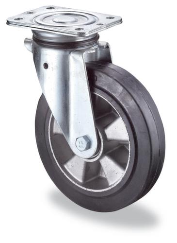 BS-ROLLEN Roue en caoutchouc plein élastique pour fortes charges force max. 550 kg