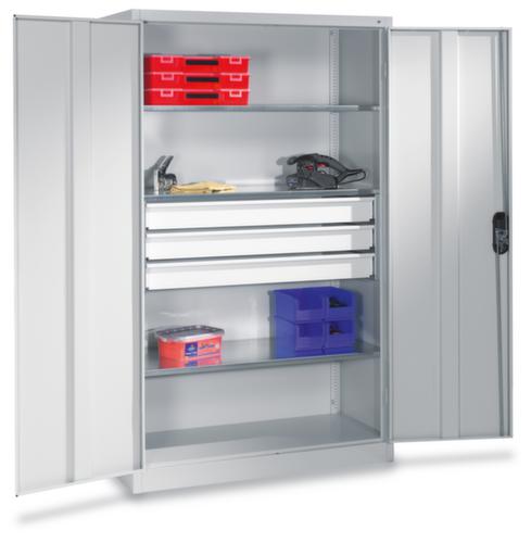 C+P Armoire d'atelier grand espace ERGO gris clair