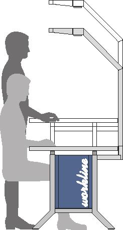 Bedrunka + Hirth Poste de travail rallonge