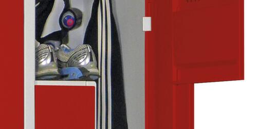 PAVOY Armoire vestiaire Z Basis gris clair avec 2 compartiments