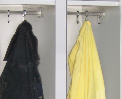 PAVOY Armoire vestiaire Z Basis gris clair avec 2 compartiments