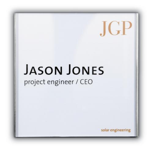 Plaque de porte Lite en verre acrylique