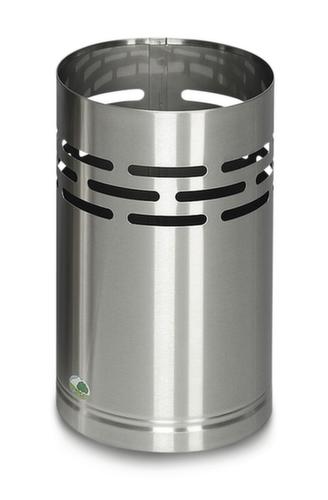 Corbeille à papier en acier inoxydable H 38, 14 l