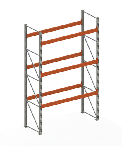 META Rayonnage à palettes MULTIPAL pour 12 palettes, largeur 2870 mm, 4 niveaux de stockage