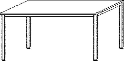 Gera Bureau Pro piètement 4 pieds