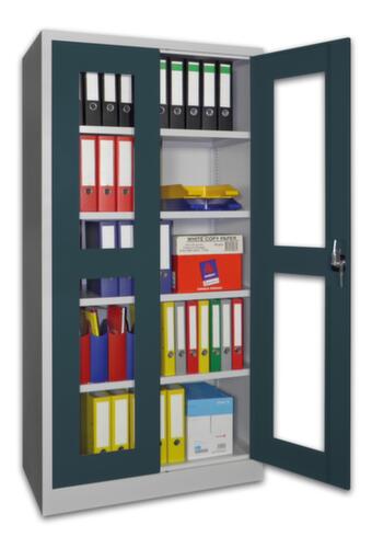 PAVOY Armoire à portes vitrées Basis