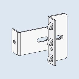 Ancrage au mur pour rayonnage sans boulons