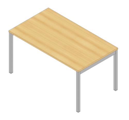 Quadrifoglio Bureau Practika avec piètement 4 pieds