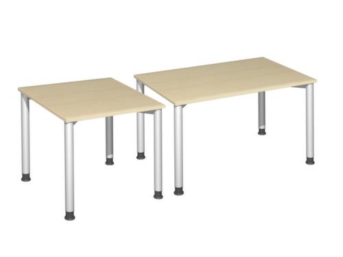 Gera Bureau à hauteur réglable Milano avec piètement 4 pieds