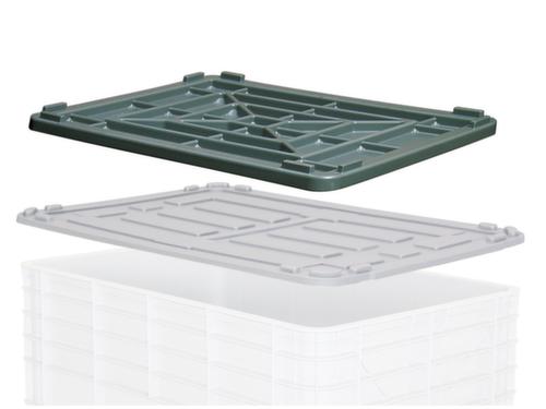 BITO Cuve rectangulaire mobile avec double fond