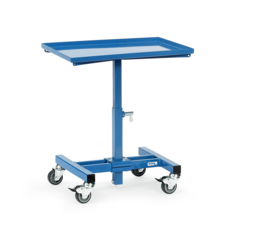 fetra Support de matériel avec réglage de la hauteur de la grille, force 150 kg, hauteur 524 - 774 mm