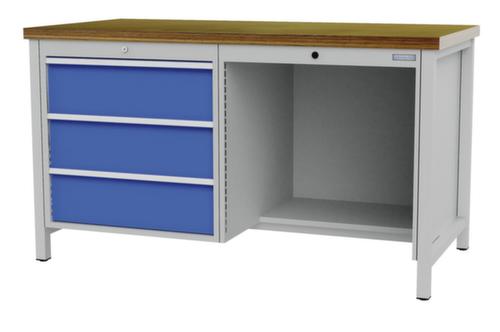 Bedrunka + Hirth Établi avec piètement en plusieurs coloris et différents panneaux