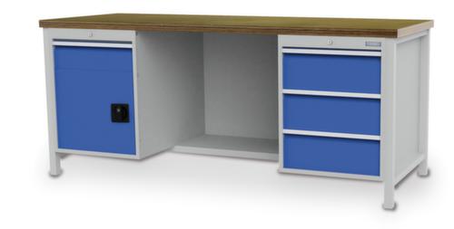 Bedrunka + Hirth Établi avec piètement en plusieurs coloris et différents panneaux