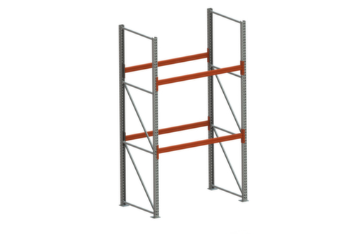 META Rayonnage à palettes MULTIPAL pour 6 palettes, largeur 1825 mm, 3 niveaux de stockage