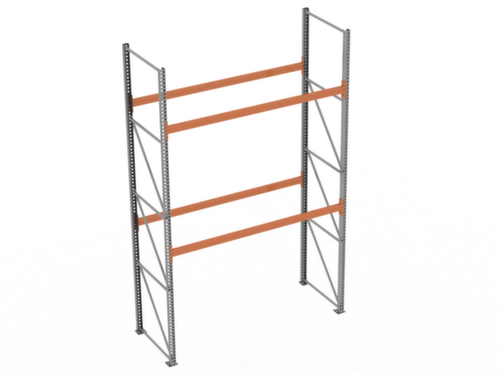 META Rayonnage à palettes MULTIPAL pour 9 palettes, largeur 2870 mm, 3 niveaux de stockage