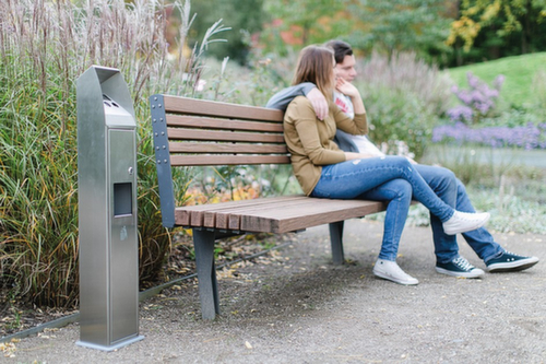 Cendrier poubelle en acier inoxydable BLOCK