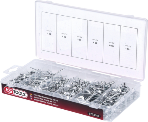 KS Tools Assortiment de rivets aveugles