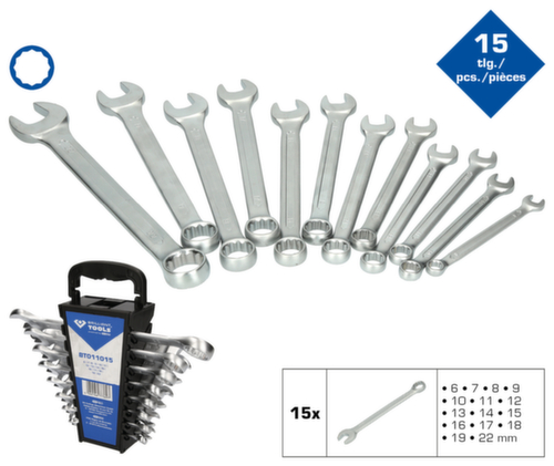 Brilliant Tools Jeu de clés combinées