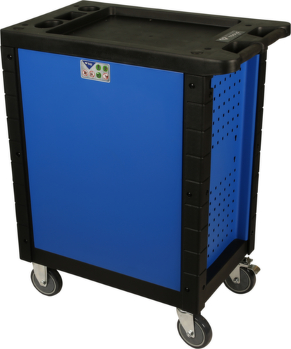 Brilliant Tools BLEU/ARGENT Chariot d'atelier avec 7 tiroirs et 207 outils haut de gamme