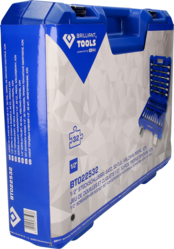 Brilliant Tools Jeu de douilles 1/2"