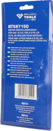 Brilliant Tools Jeu d'outils de réglage du moteur pour VAG 1.4