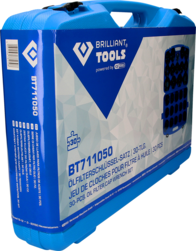 Brilliant Tools Jeu de clés pour filtres à huile