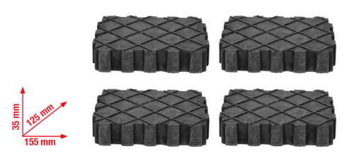 KS Tools Jeu de coussinets en caoutchouc universel pour plate-forme de levage