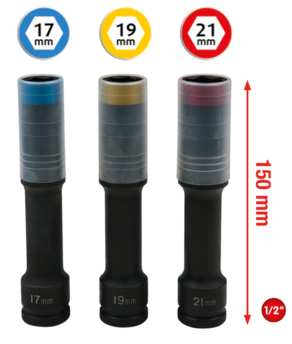 KS Tools SlimPOWER jeu de douilles électriques pour jantes en alliage