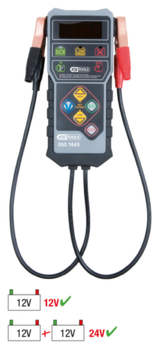 KS Tools Testeur de batterie numérique 12V