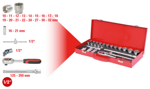 KS Tools Jeu de clés à douille 1/2"