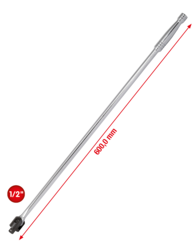 KS Tools Manche à fiches articulé 1/2" CHROMEplus