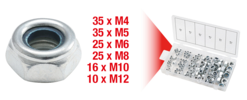 KS Tools Assortiment d'écrous de blocage