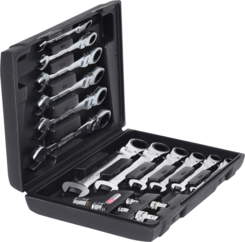 KS Tools GEARplus Jeu de clés à cliquet articulé
