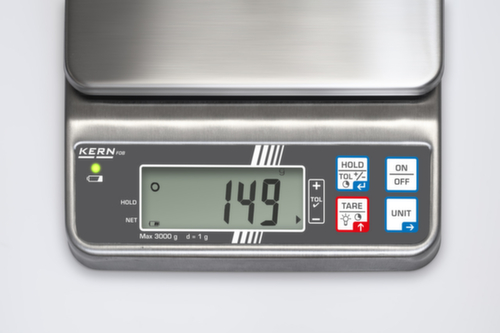 KERN Balance de table en acier inoxydable