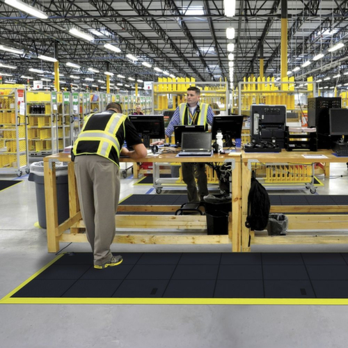 tapis de sol anti-fatigue ESD Utrecht, dalle, longueur x largeur 910 x 910 mm