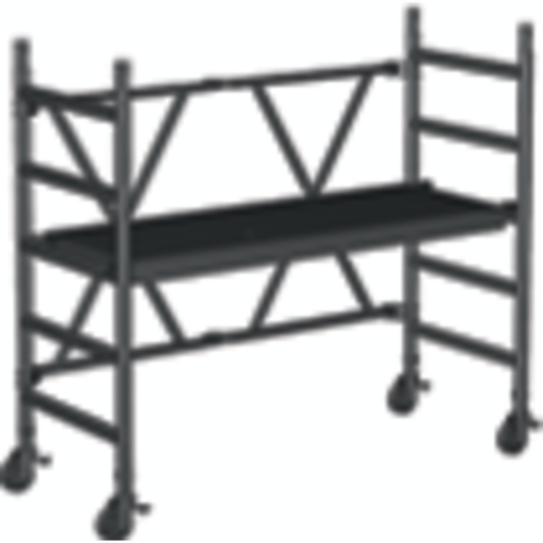 Mobile folding scaffold.working height up to approx. 3m. Platform height max.0.99m.Load 275Kg