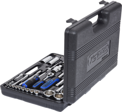 KS Tools Jeu de clés à douille 1/4"+1/2" CHROMEplus