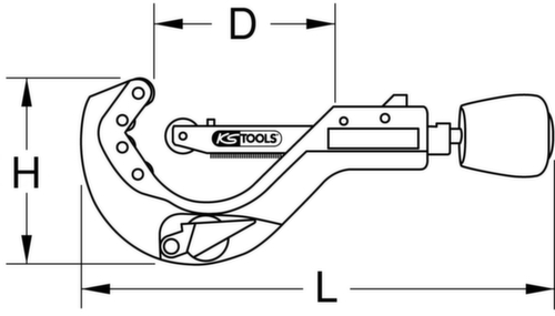 KS Tools Coupe-tube automatique pour tuyaux en plastique