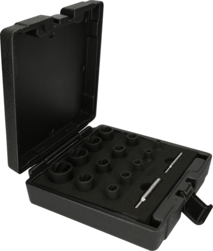 KS Tools Jeu de douilles électriques à profil spiralé 1/4"+1/2"