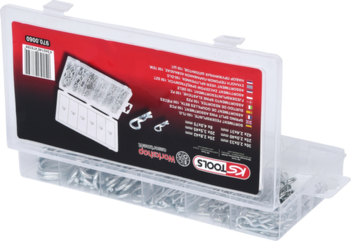 KS Tools Assortiment de goupilles fendues à ressort