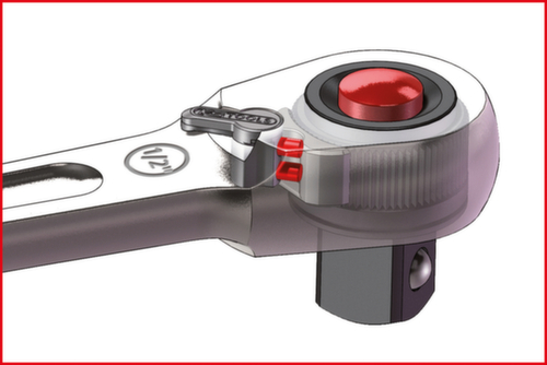KS Tools Cliquet réversible SlimPOWER 1/2"