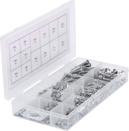 KS Tools Assortiment de vis mécaniques à tête cylindrique