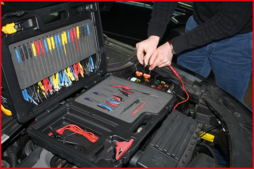 KS Tools Jeu de câbles de test et de mesure pour le diagnostic 12/24V