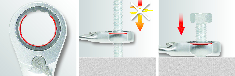 KS Tools GEARplus® RINGSTOP Jeu de clés à cliquet