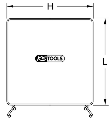 KS Tools Cadre pour mur de protection de soudure