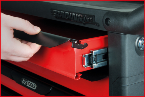 KS Tools RACINGline BLACK/ROT Chariot d'atelier avec 7 tiroirs