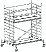 Hymer Échafaudage roulant 8073 avec traverse de déplacement