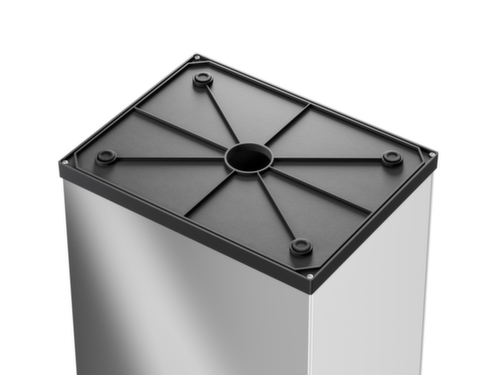 Hailo Poubelle avec couvercle oscillant à fermeture automatique